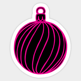 Simply Christmas Collection - Bauble - Alternative Xmas Colours Sticker